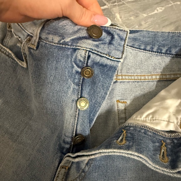 Yves Saint Laurent Blue Denim Women's Shorts Size 27 - Picture 3 of 6